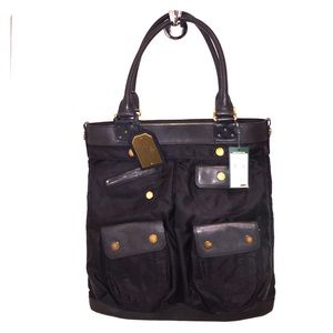 Ralph Lauren Canvas/Leather tote